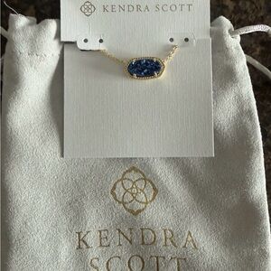 Kendra Scott Midnight Blue and Gold Necklace